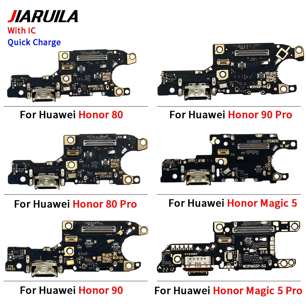 NEW USB Charging Port Microphone Dock Connector Board Flex Cable For Huawei Honor 60 se 70 Pro 80 90 Lite Magic 4 5 6 Pro 5G