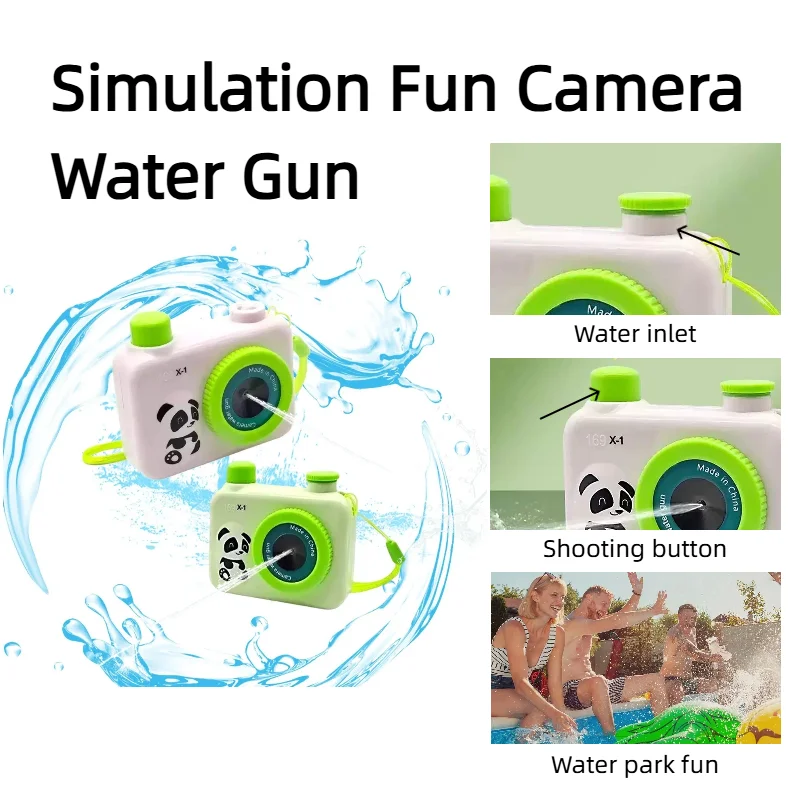 

Simulation Fun Camera Water Gun Pressing Mini Water Summer Outdoor Spray Set for Kids Beach Pool Party Gift Fun Water Gun