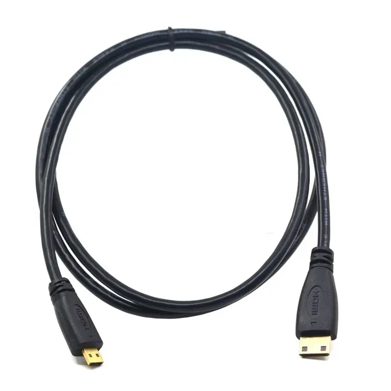 Mini HDMI Compatible To Micro HDMI Compatible Connection Cable, Mobile Computer Connection Cable, Mini Mike HDMI Compatible