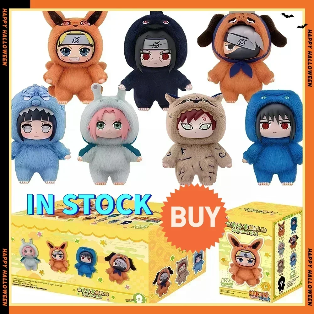 New Hot Naruto Itachi Sasuke Kakashi Gaara Series Blind Box Trendy Toy Figure Collezione di ciondoli in peluche Regalo di compleanno