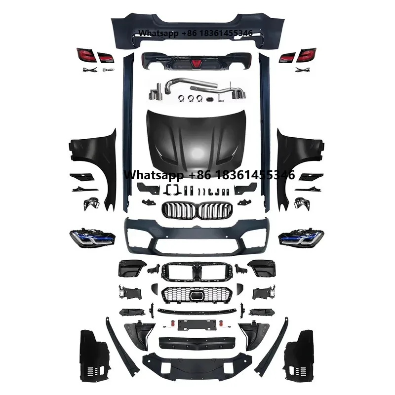 

For 5 Series F10 Upgrade to G30 M5CS Bodykit s 2021 Front Bumper Rear Bumper Front Grille Car Body Parts Best Quality