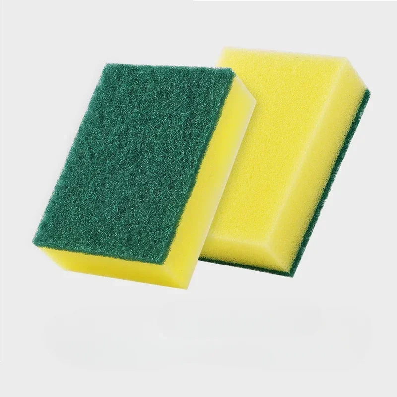 New Sponge Household Scouring Pad Double-sided Cleaning Dishwashing Kitchen Wipe Dish Cleaning Brush Sponges 5/10/20 Pcs