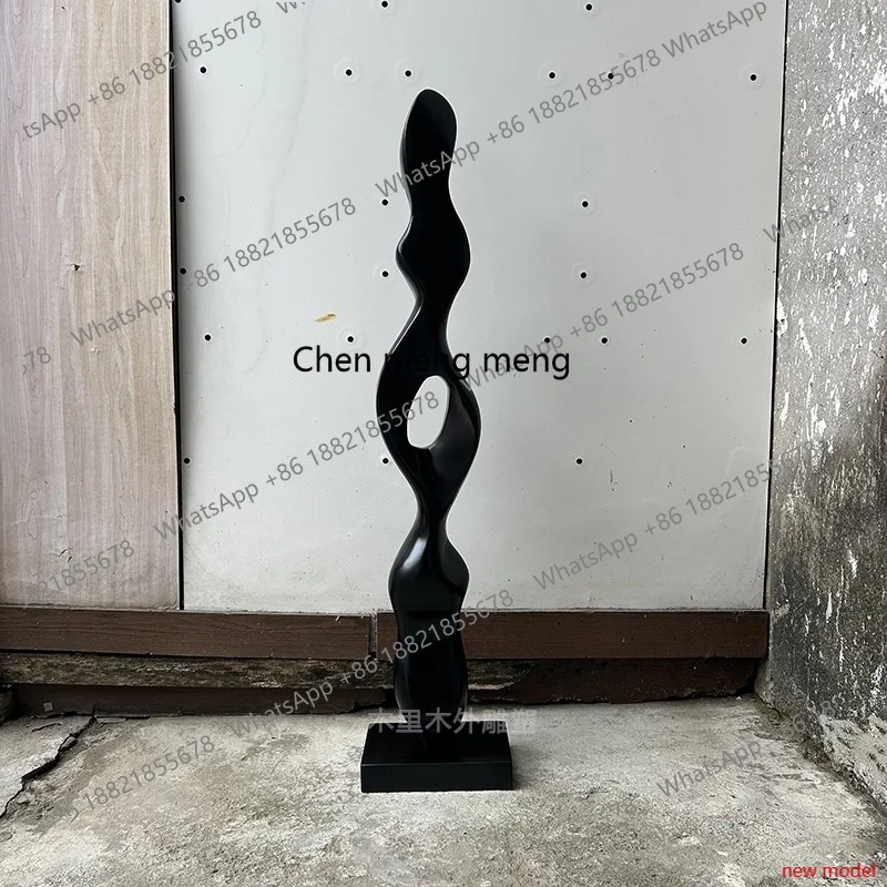 H178Home entrance entrance vertical height wood carving art ornaments restaurant restaurant solid wood creative art installation