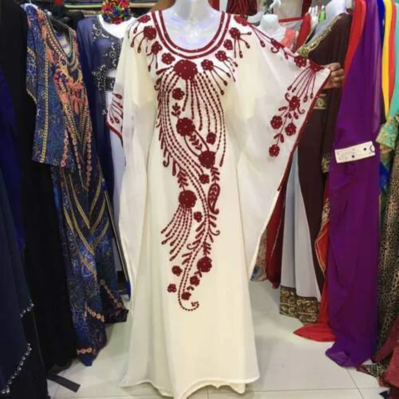 

Eid Dubai Kaftans Farasha Abaya Long Fancy Gown Maxi Dress Moroccan Gown