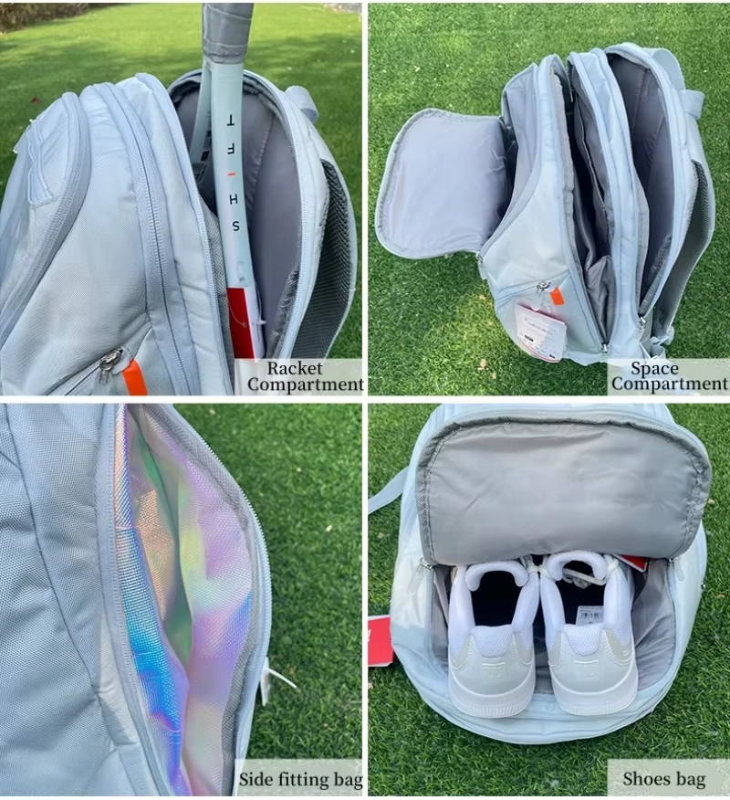 Wilson SHIFT 슈퍼 투어 테니스 가방 다기능 2개 테니스 라켓 배낭 배드민턴 스쿼시 라켓 가방 WR 보유 8030001001