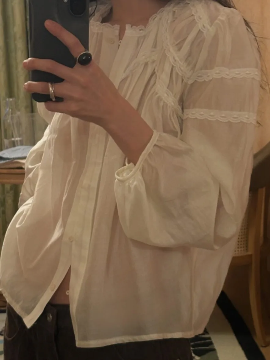 Ele Chic Długa bluzka damska na wiosnę 2026, uniwersalny fason, luźny krój, wysoka jakość, elegancka bluzka damska.