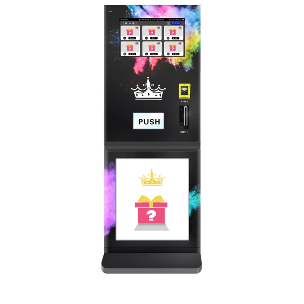 

Touch Screen Outdoor Wall Vending Machine Kiosk Mask Toys Custom Slim Vending Machine Wrap with Credit Card