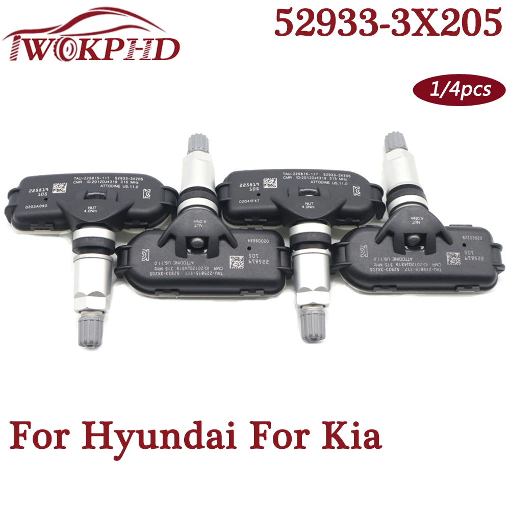 52933-3X205 Car TPMS Tire Pressure Sensor Monitor System for Hyundai Elantra Coupe Kia Forte Koup Forte5 315Mhz 529333X205