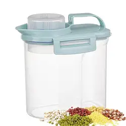 Rice Container Dry Food Storage Container Dustproof 3.3lbs/5.5lbs Cereal Keeper Box Airtight Storage Tank With Measuring Cup