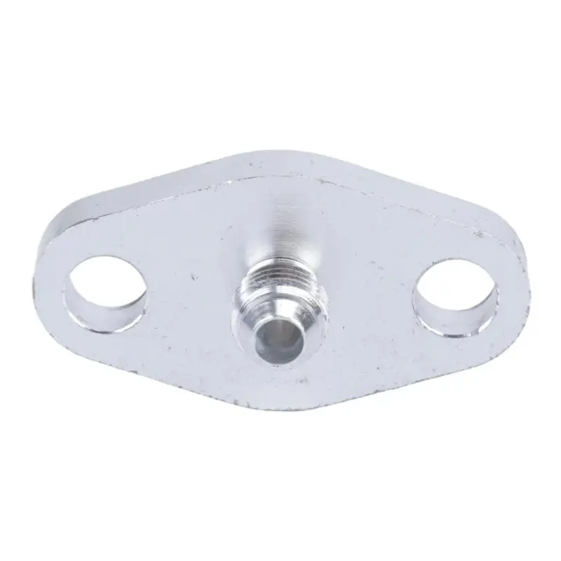 31BC Aluminum AN4 Oil Line Flange Adapter with Threaded Port, Gasket and Mounting Bolts for T3 T04 Flange Mount Repair and