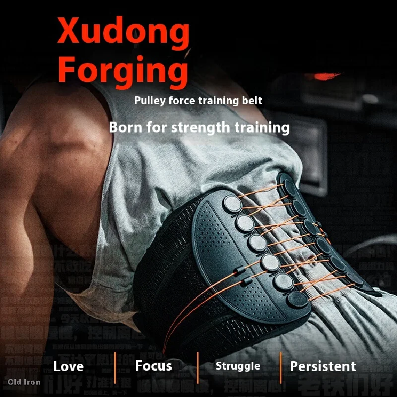 

Модернизированная версия пояса для силовых тренировок со шкивом, специализированная поддержка талии для силовых тренировок, фитнеса и бодибилдинга