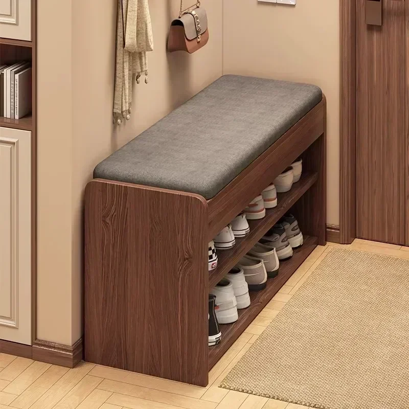 New Model The Shoe Change Stool Is At The Door The Shoe Cabinet, The Sitting Stool Is Extremely Narrow Can Sit On The Shoe Rack