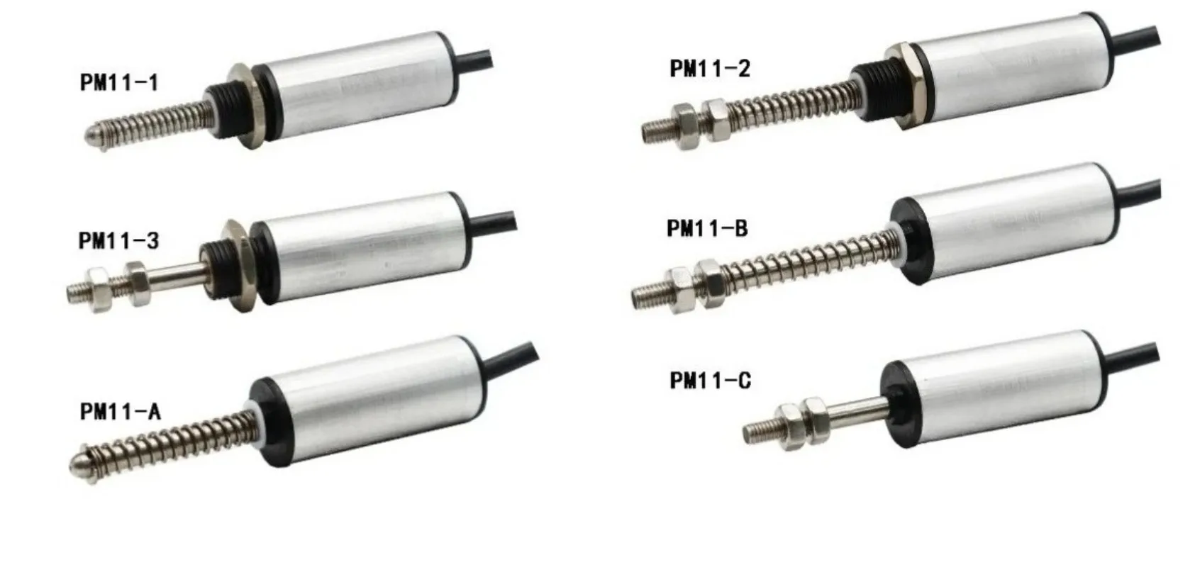 11mm Miniature Spring Reset Displacement Sensor PM11 Micron Detection Precision Transducer