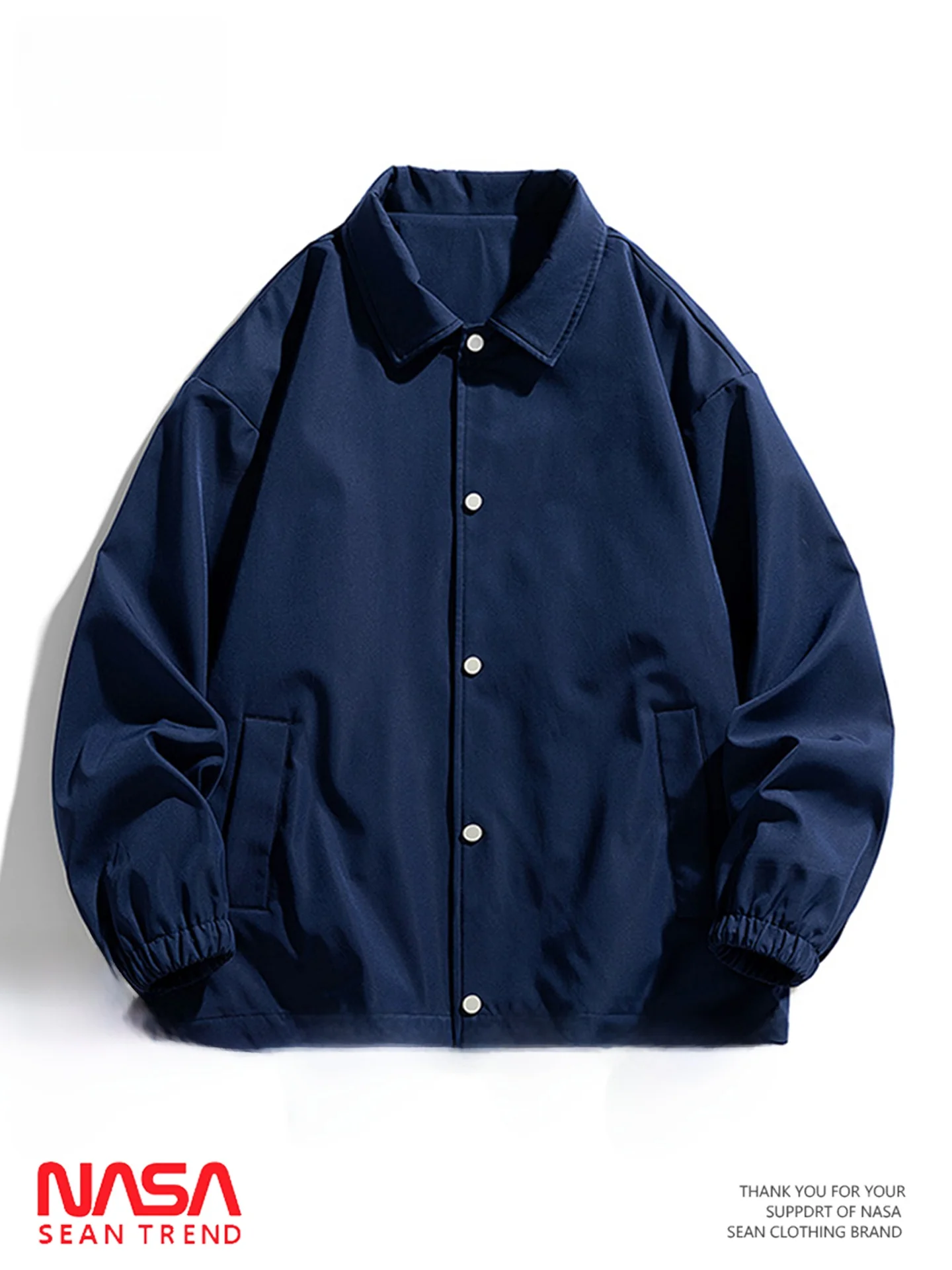 

SEAN Japanese Sle Casual irt Collar Jaet Men's Spring Autumn Faion Brand Leisure Workwear Open Cardigan Outerwear