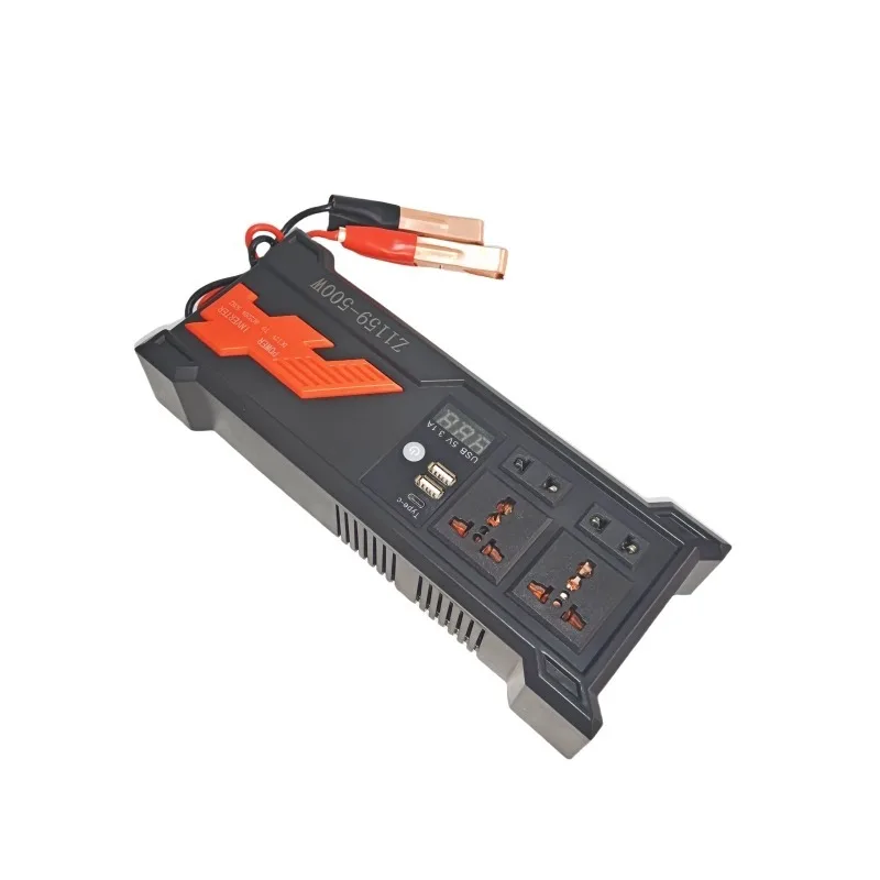 Convertitore per auto ad alta potenza da 500 W con doppie porte di ricarica USB