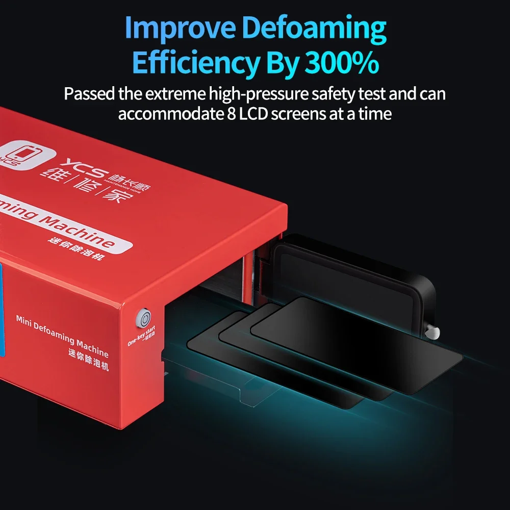 YCS-003 Mini Intelligent LCD Screen Defoaming Machine 5min Fast Defoaming for Mobile Phone Repair LCD Screen Defoaming Tool