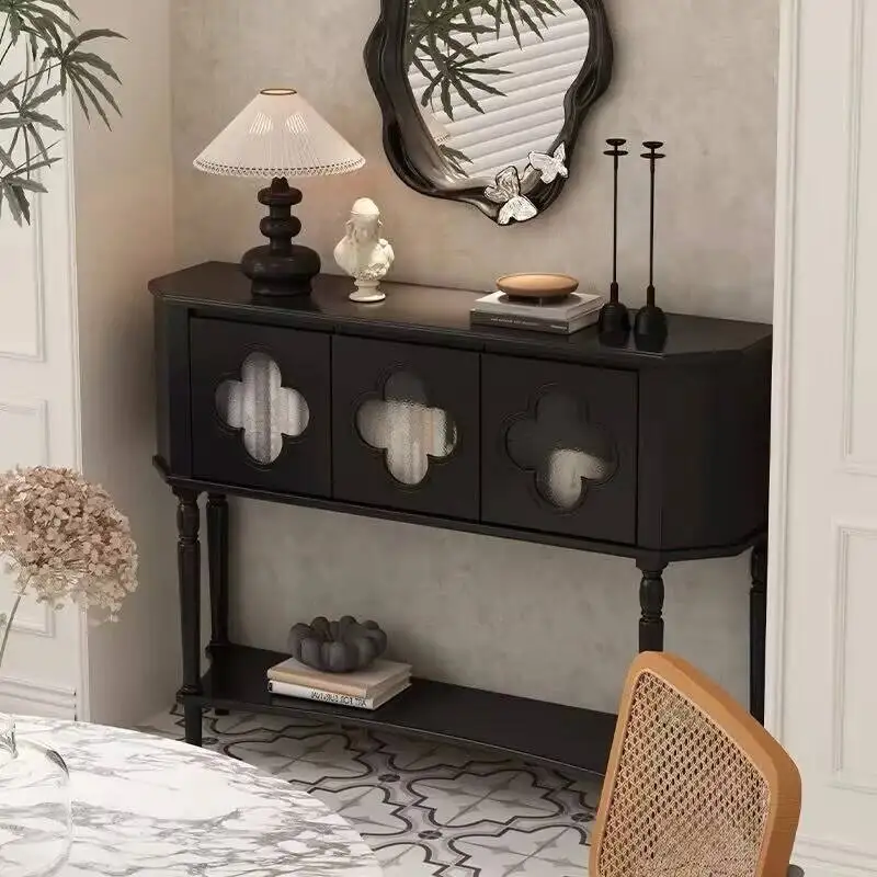 

Консольный стол в винтажном стиле, роскошный и модный, для прихожей и гостиной, с ящиками для хранения, мебель для дома