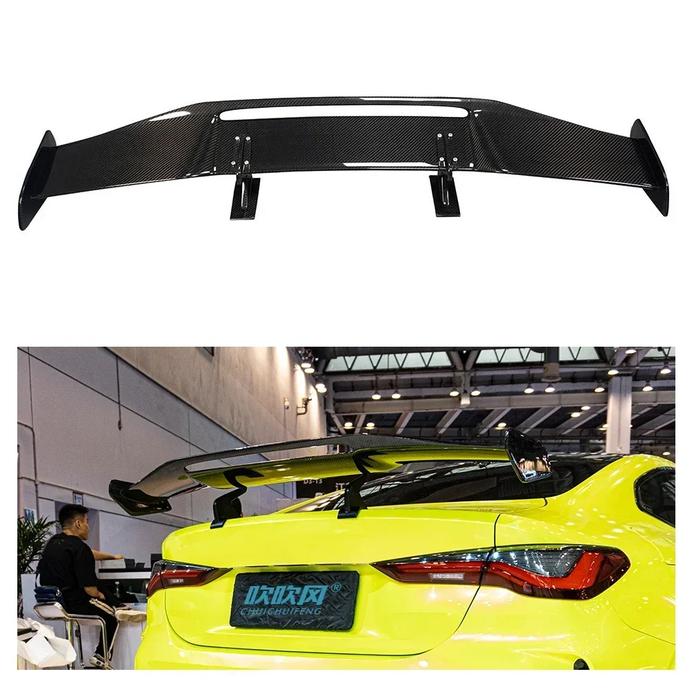 New! For BMW 4 Series G22 G23 True Dry Carbon Fiber Rear Lip Spoiler Diffuser Replace The Mirror Shel Car Accessories Body Kit T