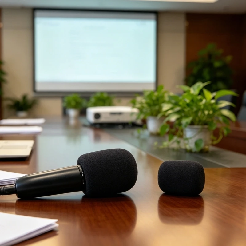Microphones Foam Cover for P120 P420 Mic, Black Slip-On Windscreen for Recording, Live Streaming and Meeting Use H8WD