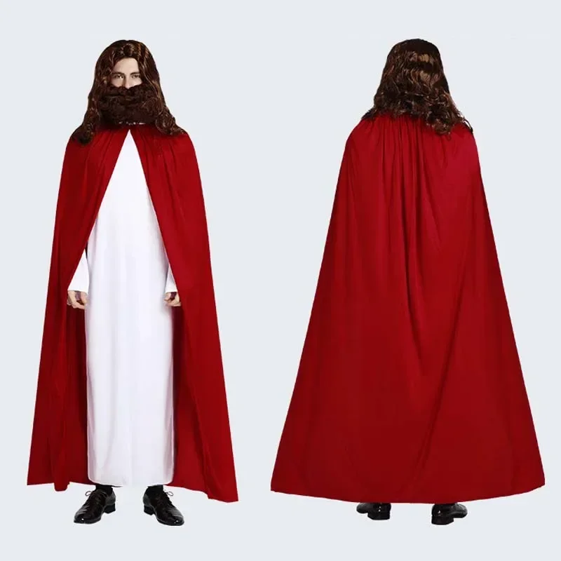 Costume de Cosplay de la Vierge Marie de Jésus pour Homme et Femme, Déguisement de Nonne, Prêtre, Robe de Soirée, Tim Masade, Adulte, Enfant