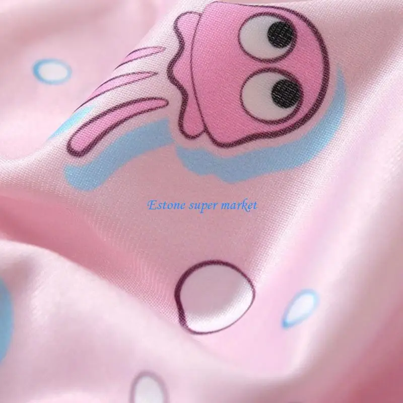 

090B Cartoon Print Infant Swimsuit Rapid Dry Technology Comfortable Swimming Hat