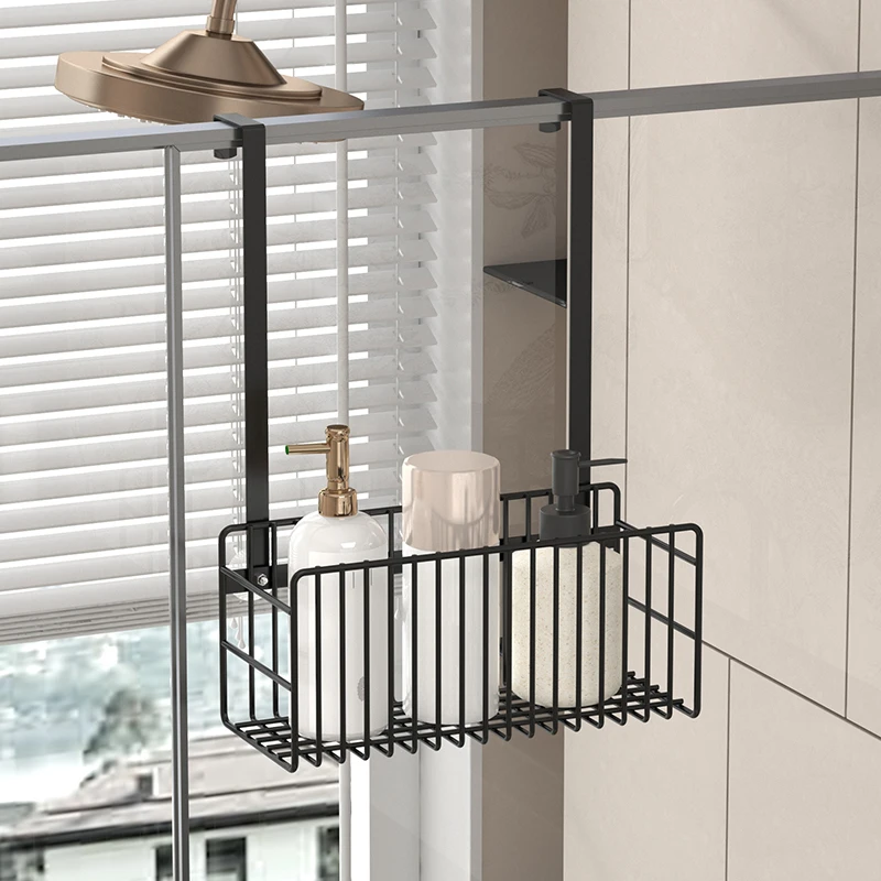 

Настенная полка для ванной комнаты в душевой комнате, передвижная подвесная корзина для кухонного балконного шкафа, настенная корзина для хранения