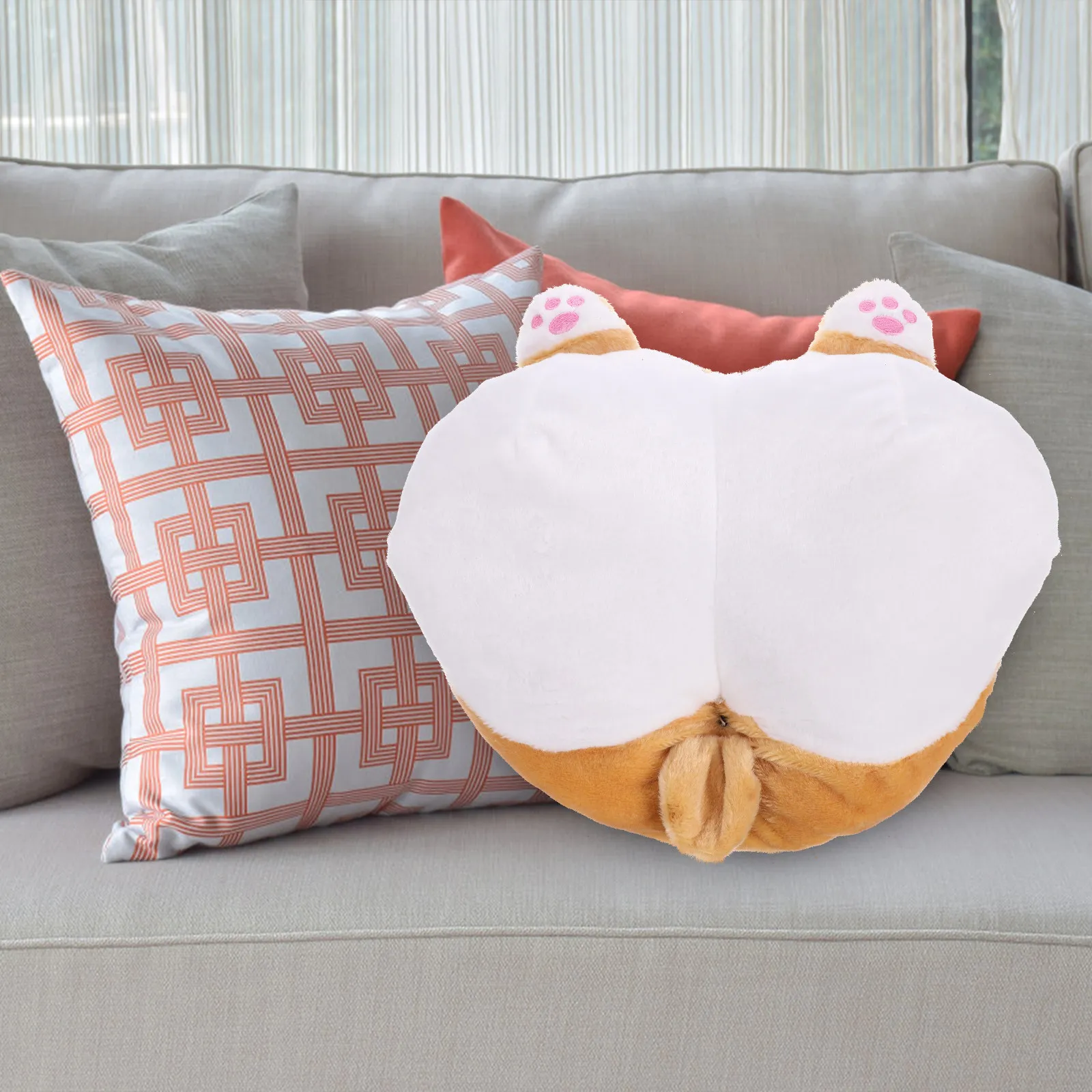 

Dog Buttock Cushion Premium Support Pillow for Long Sitting Office Drivers Study Pain Relief Chair Cushion