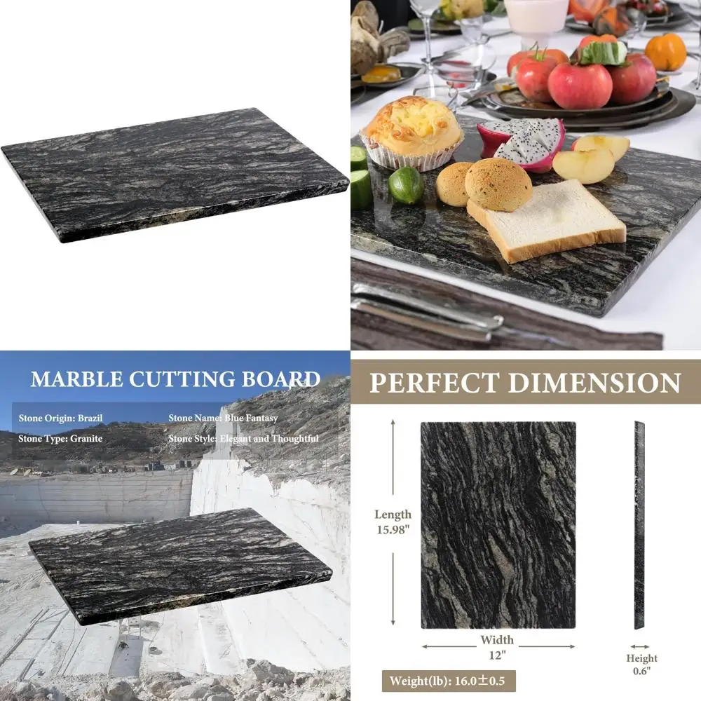 

Большая 16x12-дюймовая плита ручной работы из бразильского натурального мрамора для кухни, идеально подходит для досок для сыра и дрессировки