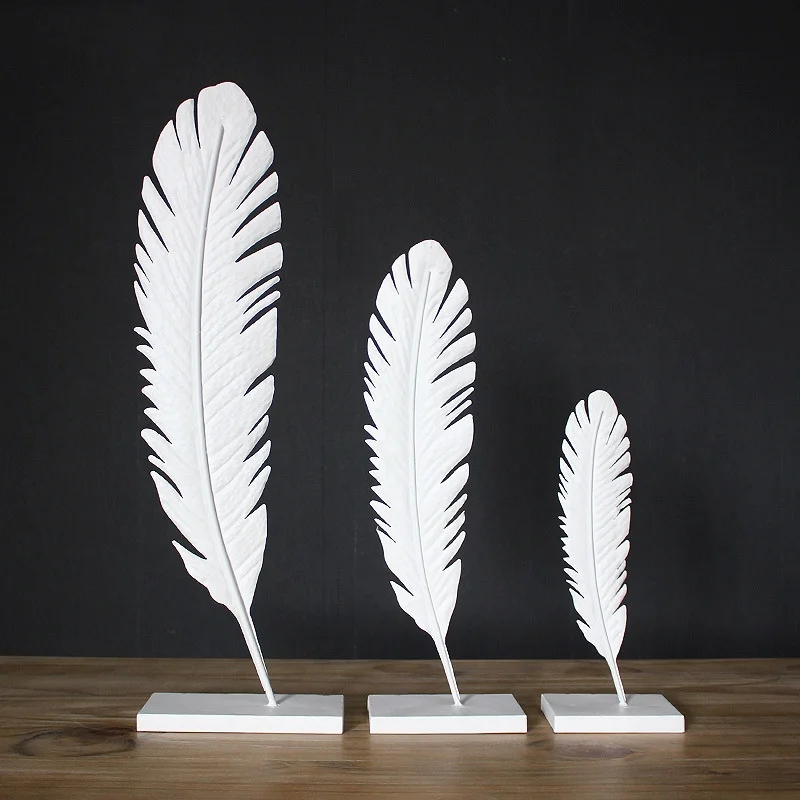 

C733 Iron Art Ornaments Popular Wedding Iron Art Props Metal Small Feather Home Decoration Wedding Venue Layout Spot
