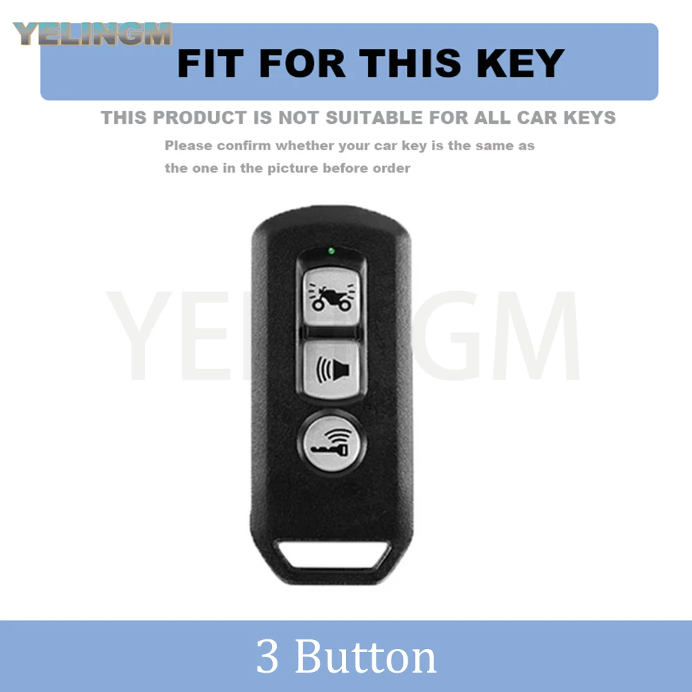 3Button Gray TPU Smart Remote Shell Fob For Honda PCX Forza 300 Airblade 125 C125 Super Cub Scooter Vario 150 Car Key Case Cover