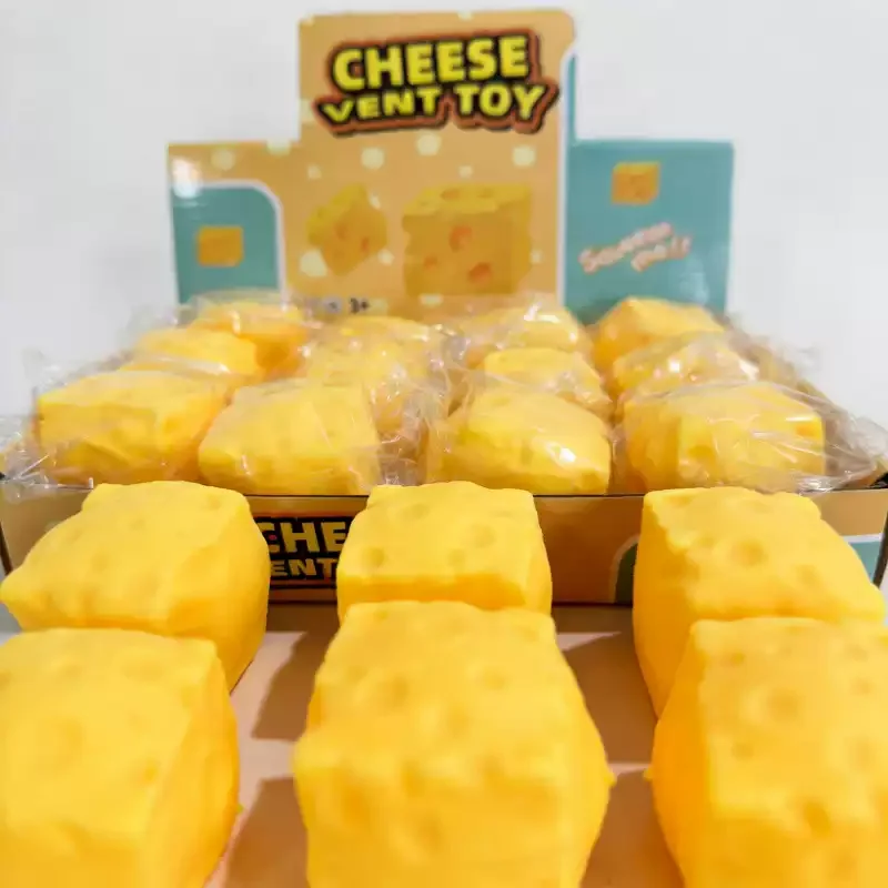 Giant Cheese Block Squishy  Super Large Simulation Food Fidget  Slow Rebound Decompression Stress Relief Squeeze