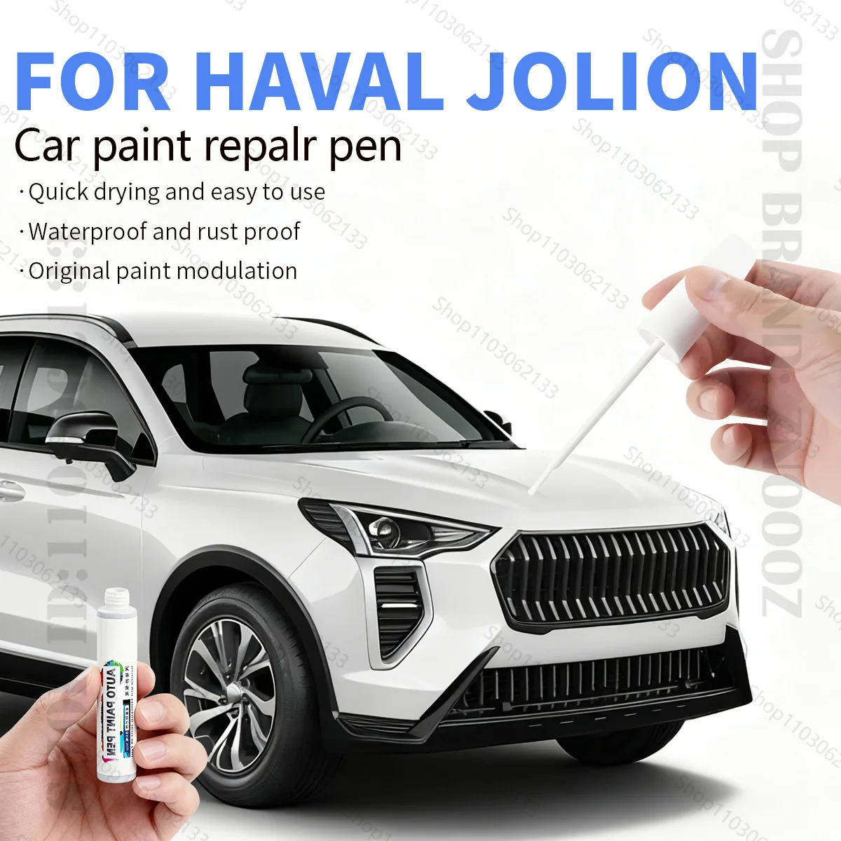 

Для Haval Jolion 2021-2025 Jolion ручка для ремонта краски Touch Up средство для удаления царапин DIY автоаксессуары черный, белый, зеленый, красный, серый, синий