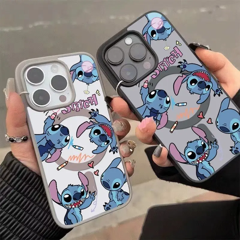 

Cartoon Disney Stitch Soft Silicone Phone Case for IPhone 16 Plus 15 14 Pro Max 13 12 Pro Transparent Back Cover Holiday Gift
