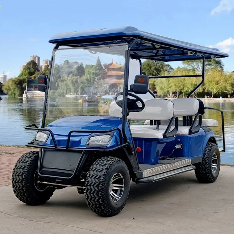 New 4 6 8 10 Seater Electric Golf Cart Sightseeing Car Can Be Customized Gasoline Double-Row Back-To-Back Special Car For Adults