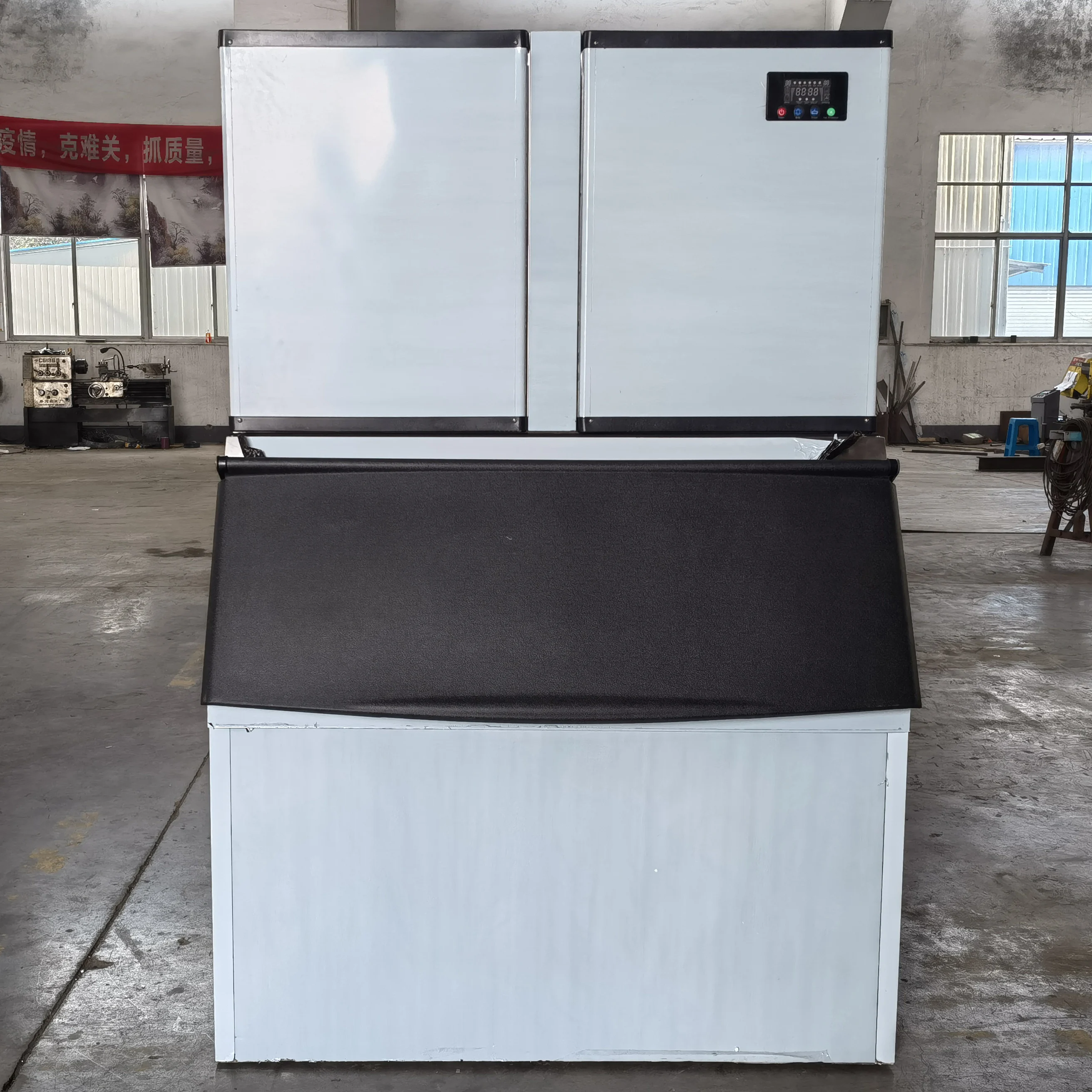 For 1000kg Cube Ice Maker Double Main Computer Cube Ice Machine Big Output Ice Machine