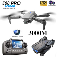 New E88 Pro Drone 8k HD Dual Camera High Hold Mode Foldable Mini WIFI Aerial Photography RC Quadcopter Toys Helicopter Dron Gift