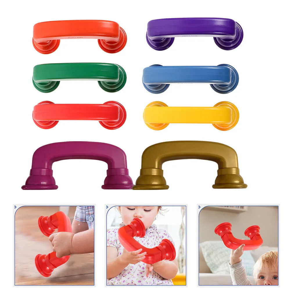 8Pcs Whisper Phone Toddler Educational Plastic Reading Hearing Training Early Learning Set Colorful Concentration Development