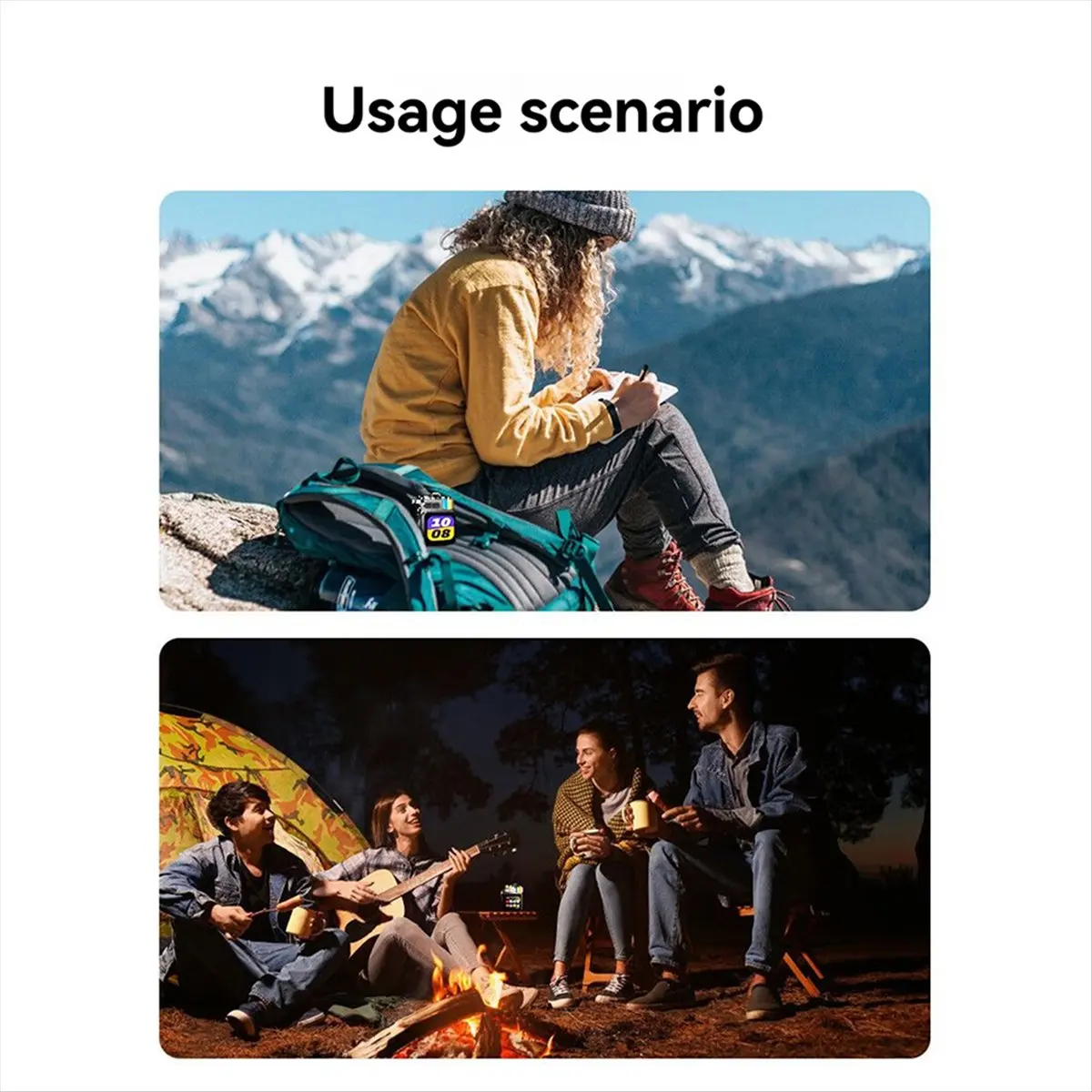 

INABEZ 2 шт. Bluetooth-колонки с LED-дисплеем и RGB-подсветкой, поддержкой TF-карт, синхронизацией календаря и погоды для улицы и игр