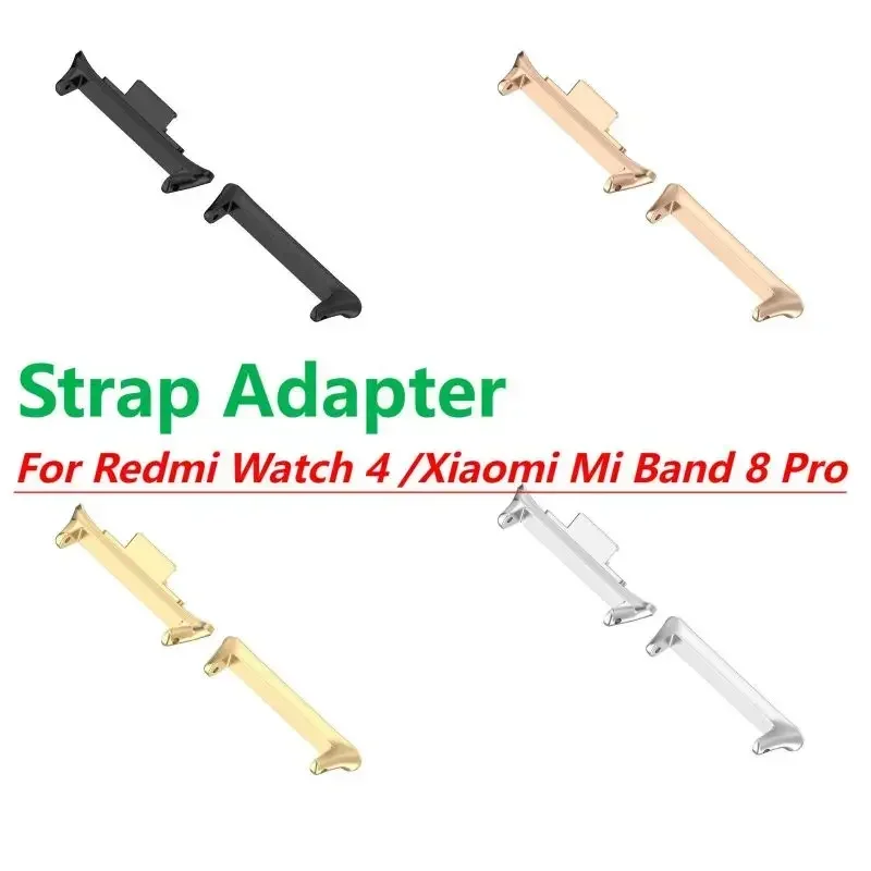 1pair Adapter For Redmi Watch 4 Watchband Strap Connector Bracelet 316L Stainless Steel Accessories image 2