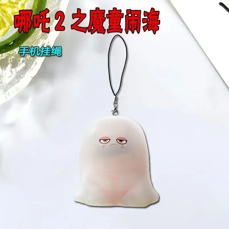 Anime Ne Zha 2 Ao Bing 코스프레 전화 로프 체인 배낭 장식 펜던트 생일 선물 소년 소녀