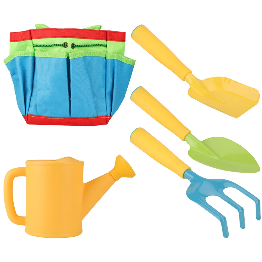 

1 set Gardening Tool Set Kids Shovel Toddler Tools PP Iron Cloth Lightweight Family Sand Toys