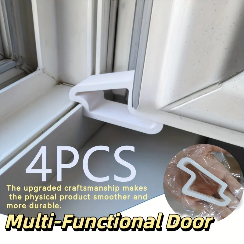 4pcs Multi-Purpose Door Stopper Set, Anti-Pinch Door Guards for Baby Safety, Prevent Door Slamming & Home Protection