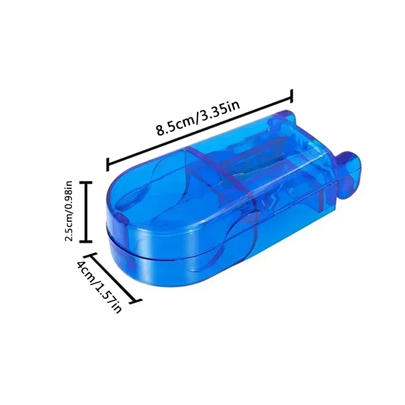 1pc Pill Cutter Medicine Split Box Portable Storage Crusher Travel Home Pill Box Mini Divider Compartment Pill Cutter Case