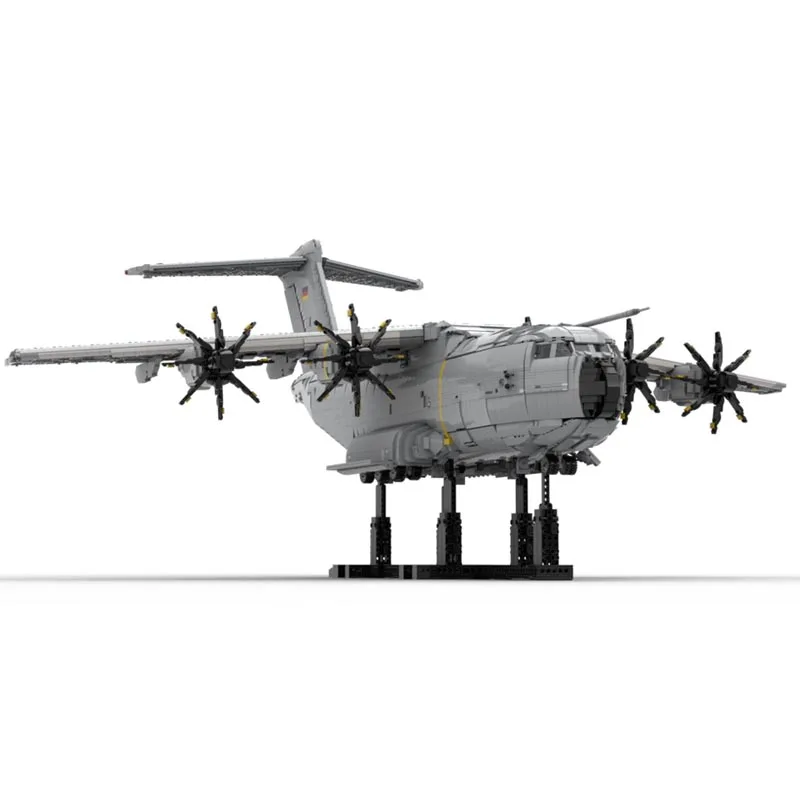 New MOC-156307 Airbus A400M Atlas With Power Functions Building Blocks Assemble Brick Parts Kid Toys Collectible Birthday Gifts