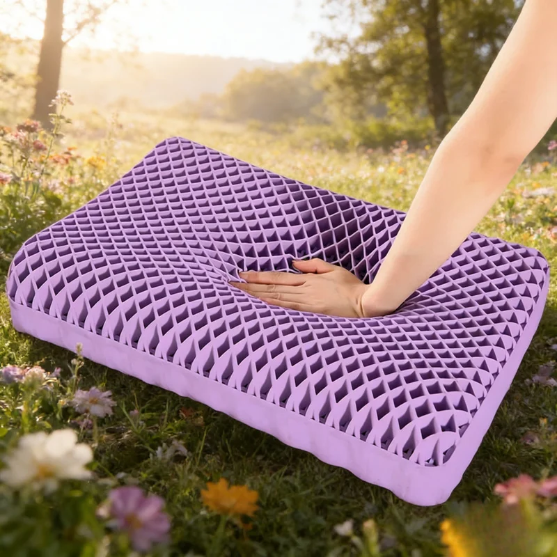 

Подушка TPE Air Layer Pectin с эффектом памяти, моющаяся, без давления, для поддержки шеи, эргономичная, латексная, для снятия боли в шее