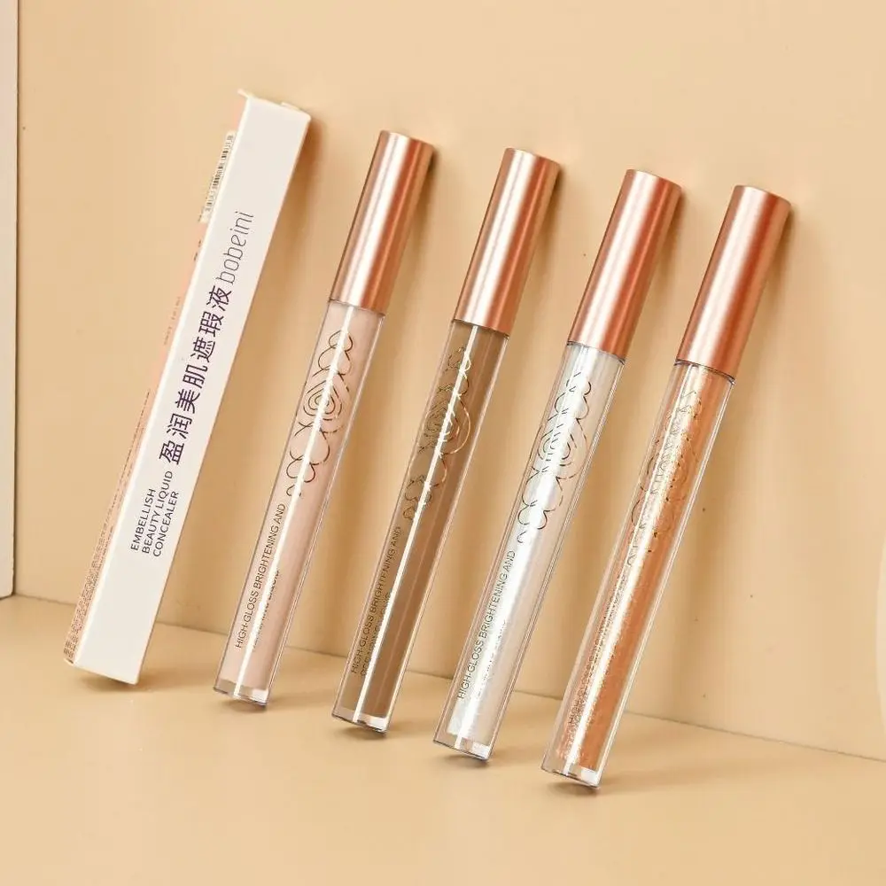 Ilumina la piel, corrector líquido para ojos, tono cálido, resistente al agua, resaltadores mate, sombra de nariz, cosméticos para belleza de mujeres