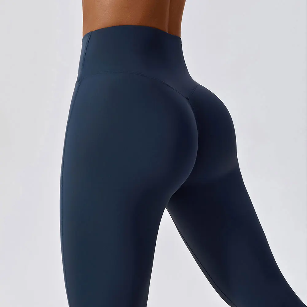 Mallas deportivas de Yoga para mujer, Leggings de cintura alta para gimnasio, pantalones de entrenamiento con realce de caderas, para correr y