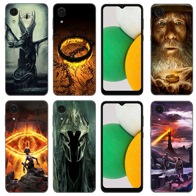 The L-Lords Of The R-Rings Black Phone Case For Samsung Galaxy A01 A03 Core A04 E A02 A05 A10 A20 A21 A30 A50 S A6 A8 + A7 2018