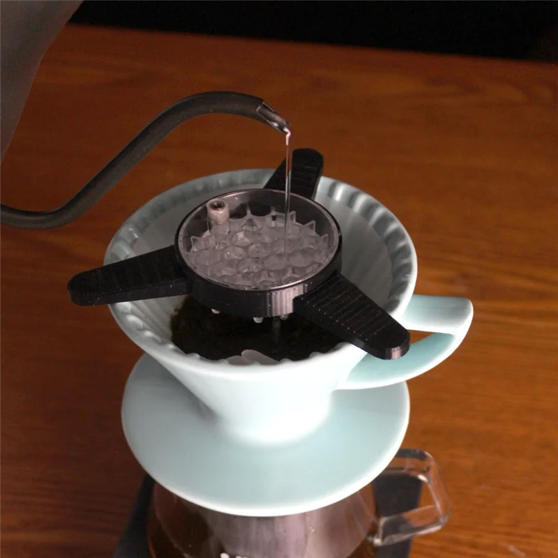 EAS-Coffee Accessories Shower Bracket Set Coffee Dripper Filter Holder Evenly Drip Filter Lazy Hand Filter Cup B