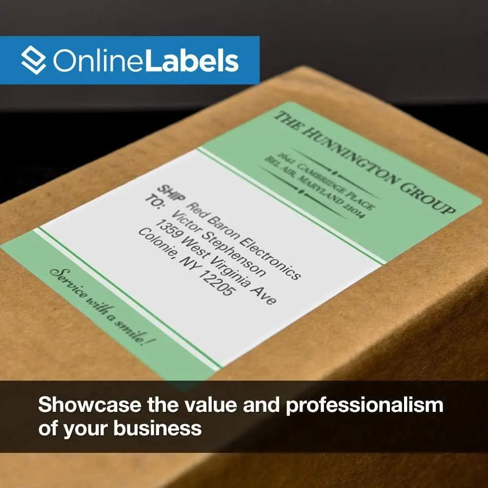 3.5 x 5 Rectangle Mailing, Shipping Labels - Permanent, White Matte - 4-Up - Perforated - Pack of 20,000 Labels, 5,000 Sheets - view 3